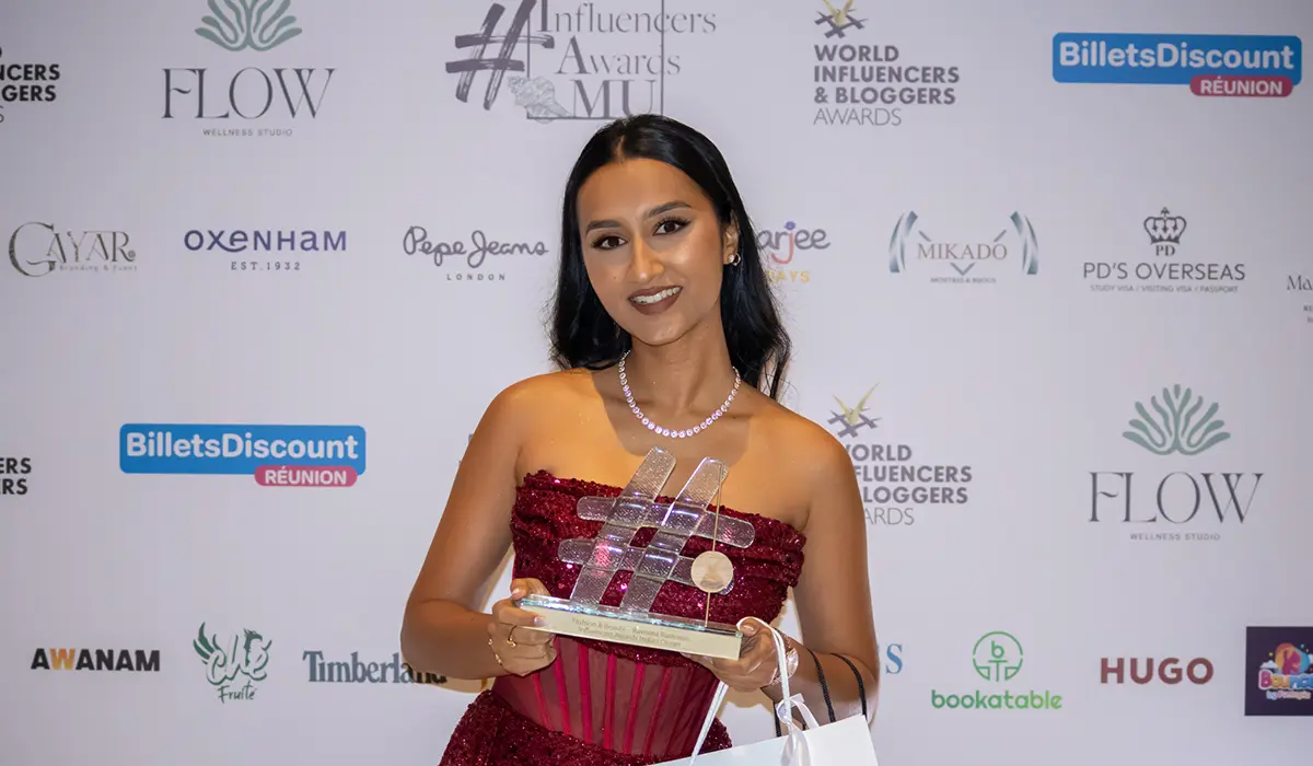 Influencers Awards Indian Ocean 2026 : coup double pour Cédrick Nova et Raveena Rummun